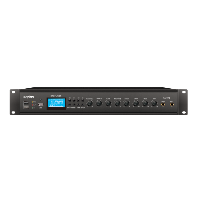 带MP3、蓝牙、收音机及显示屏合并式功率放大器
